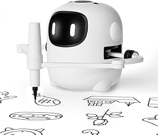 RIVGOT Drawing Robot for Kids with 150 Cards, Voice Interactive Educational Drawing Machine, Montessori Painting Learning Toys for 3 4 5 6 7 8 Year Old Boys Girls Birthday Party B0DPC68W8D