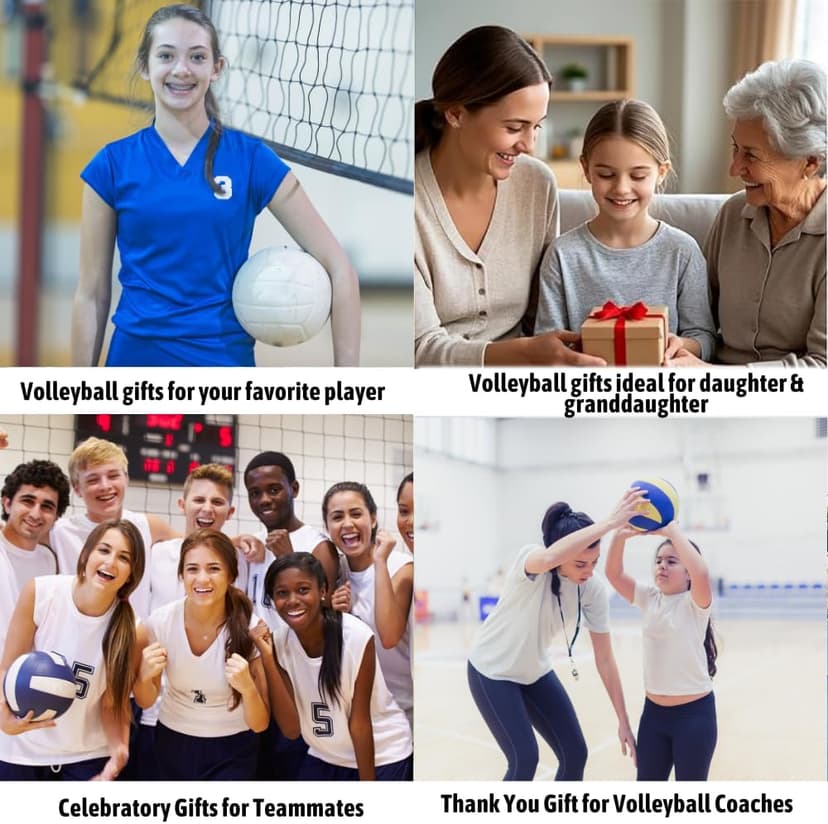 Sportybella Volleyball Charm Bracelet- Adjustable Bracelets with Volleyball Charm. Ideal Volleyball Gifts & Souvenir for Volleyball Players. Unisex Friendship Bracelet