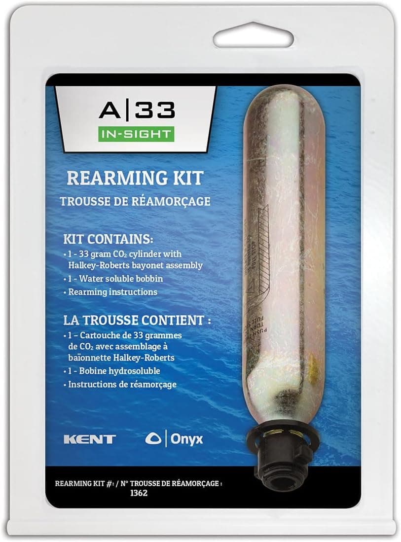 Onyx A-33 IN-SIGHT Rearming Kit for use with Automatic/Manual Inflatable Life Jacket, Personal Flotation Device (PFD)