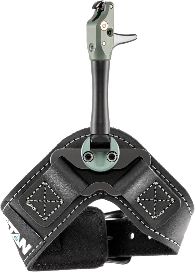 Stan SoleX Index Finger Archery Bowhunting Release - Buckle Wrist Strap Open Hook Trigger Aid with Single-Sear Design, Adjustable Length, Travel & Tension