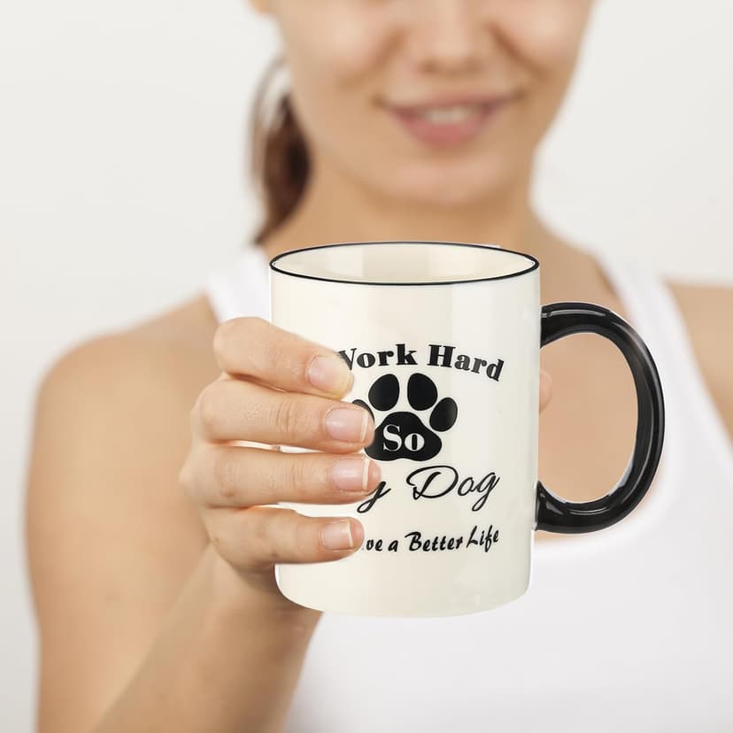 Dog Mom Gifts for Women, Funny Christmas Gifts for Dog Lover, Mom, Sister, Dog Mom Birthday Gifts, Dog Themed Coffee Mug Gift Basket with Socks