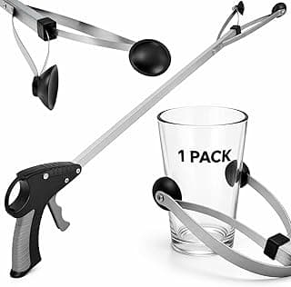 Heavy Duty for Seniors - Trash, Sticks, Litter Picker Upper - Extra Long Reach Handle & Handy Extension Arm Claw Vive Suction Cup Grabber Reacher 32" - Elderly Grab It Reaching Pickup Tool B00O47ILVA