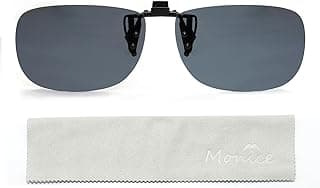 MONICE Fishing Clip on Flip up Polarized Sunglasses Fit Over Prescription Glasses Driving UV Protection Gift Men Women