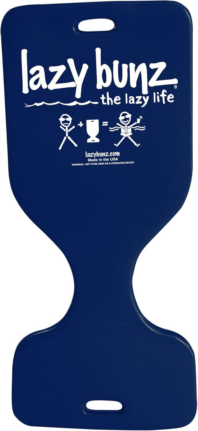 TRC Recreation Lazy Bunz Foam Water Saddle Pool Float, Lounger for Swimming Pool, Lake, River, and Beach Essentials, Navy Blue