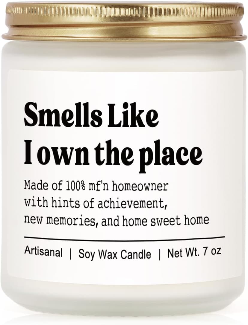 Niyewsor House Warming Gifts, New House/Home Candle, Best Housewarming Gift 2026, Closing Gifts for Home Buyers, New Homeowner, First Apartment Essentials, Handmade, 7oz