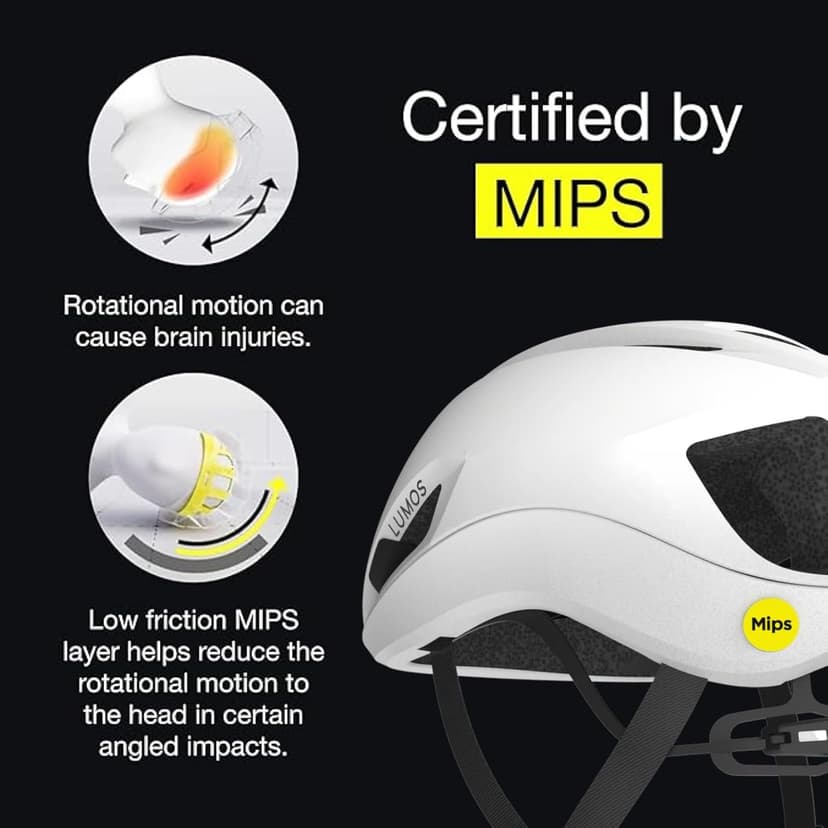 Lumos Ultra Aero GT Road Bike Helmet with Light | MIPS Lightweight Ventilation | Bicycle Helmets Commuter Cycling for Adults: Men, Women