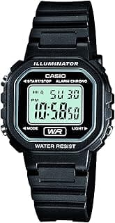 Casio LA20WH Series | Women's Digital Watch | Water Resistant | LED Light | Auto Calendar | Date Display | 1/100 SEC Stopwatch | Regular Time Keeping (HR, Min, SEC, PM, Date, Day) | 5 Yr Batt