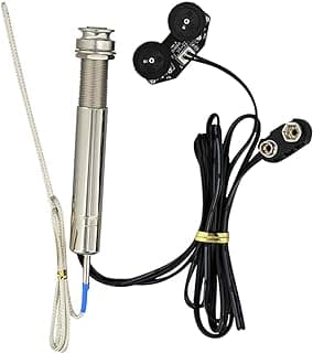 HUIOP Undersaddle Pickup, Pen Tube Style Acoustic Guitar Undersaddle Pickup Active Pickup Volume and Tone Controls with Pickup Piezo Rod Only for Acoustic Guitar