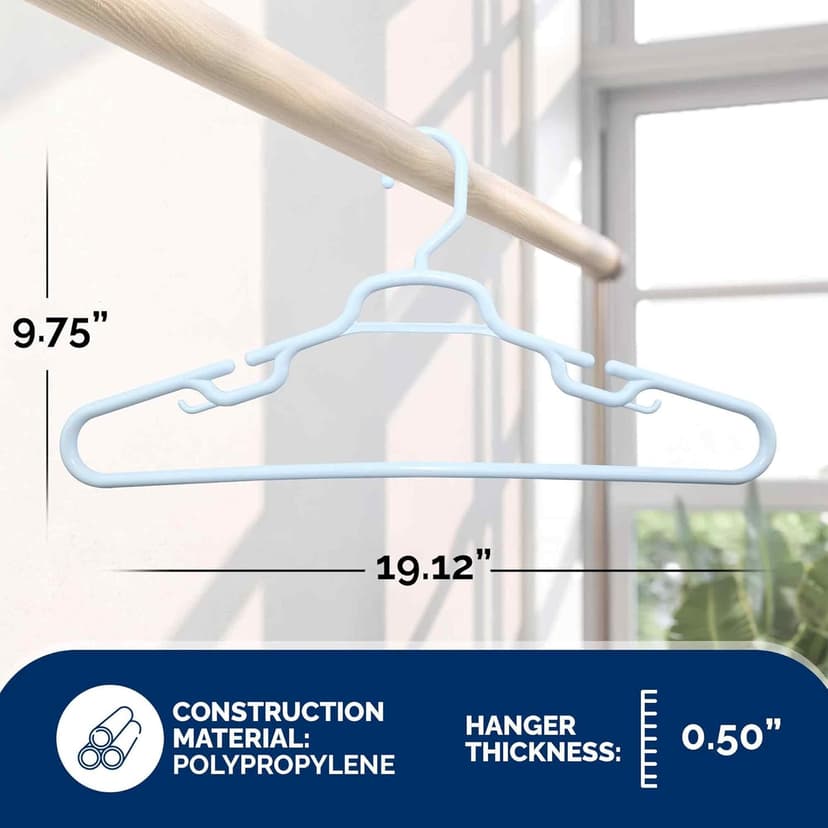 19" XL Plastic Hangers, Giant Heavy Duty Hanger, Merrick, XL Hanger, 36