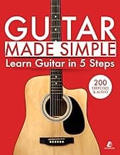 Guitar Made Simple: Learn Guitar in 5 Steps - Guitar Book for Beginners with 200 Exercises + Audio