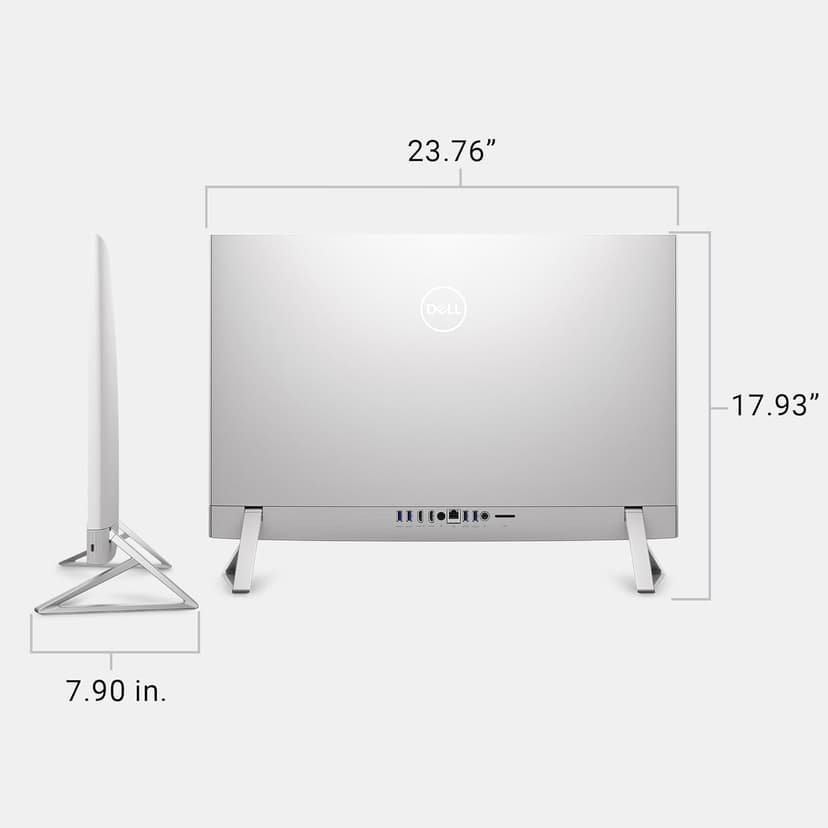 Dell 27 All-in-One Desktop ec27250-27-inch FHD Touch Display, Intel Core 7 Processor 150U, NVIDIA GeForce MX570A 2GB GDDR6 Graphics, 32GB DDR5 RAM, 1TB SSD, Windows 11 Pro, Onsite Service - White