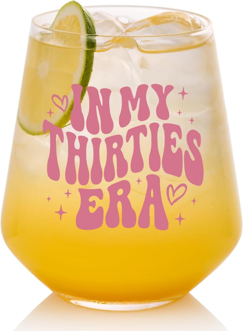 40th Birthday Gifts For Her - In My 40s Era Wine Glass, Best 40th Birthday Gifts For Women, 40 Years Old Gifts For Sister, Son, Daughter, Mom, Best Friend, Birthday Glass For Decorations, 18oz