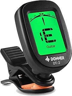 Donner Guitar Tuner Clip on-Accurate Chromatic,Acoustic Guitar Bass Violin Ukulele Tuner DT-2