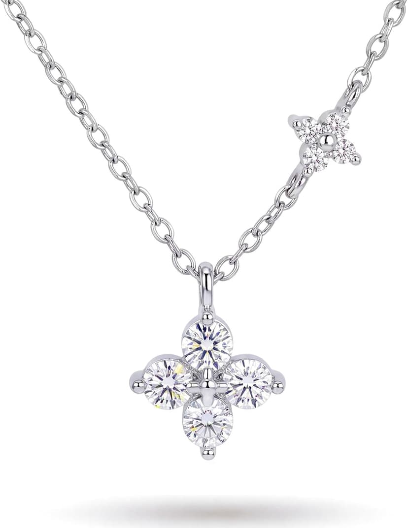 18K Gold Silver Plated Necklace as Gifts for Mom Her Girlfriend Wife Grandma on Birthday Anniversary Valentines Mothers Day Preserved Real Rose Gifts for Women with Necklace B0GZYXYMWR
