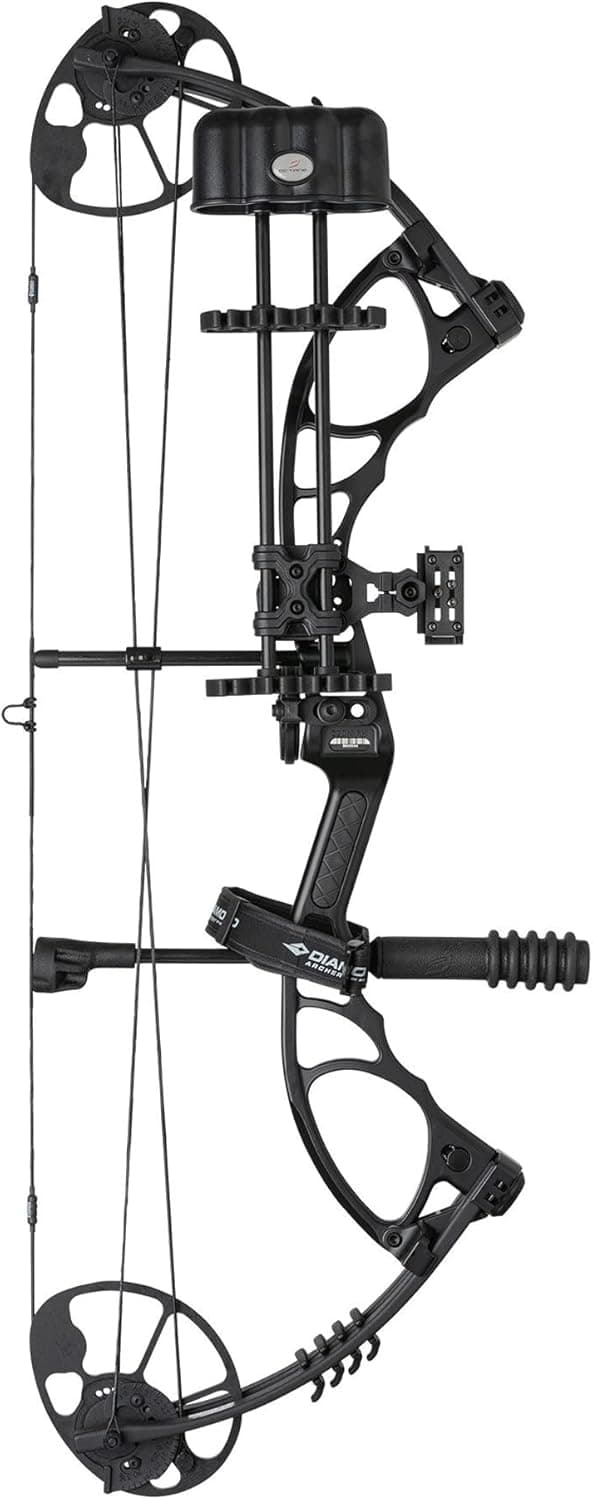 Diamond Archery Edge XT Adjustable Accurate Stable Fully Accessorized Versatile Compound Hunting Bow - 50 lbs Draw Weight