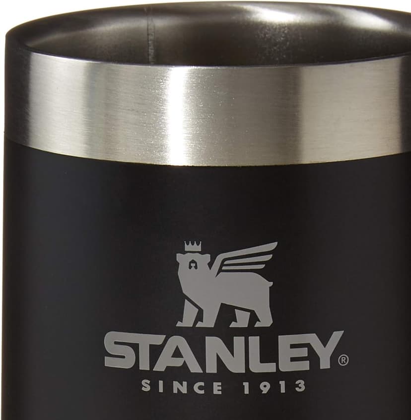 Stanley Stay-Chill Beer Stein 24 oz | Heavy Duty Big Grip Handle | Beer Tumbler Drink Cup, Holds 2 Cans | Insulated Stainless Steel Party Mug | BPA-Free | Matte Black