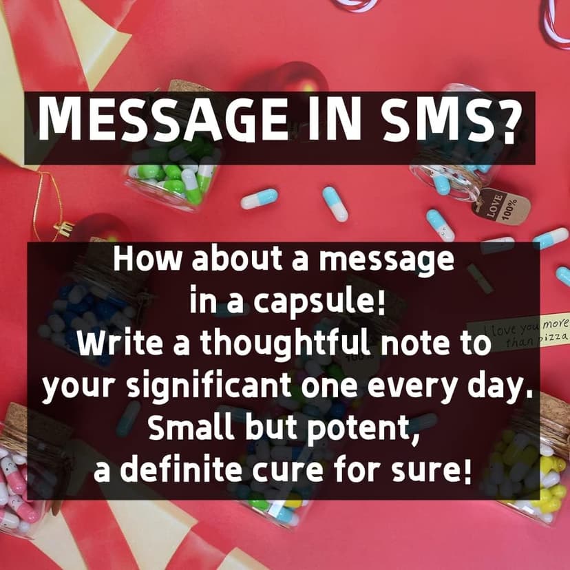 Infmetry Valentines Day Gifts For Her Him Boyfriend Girlfriend Capsule Notes Pills in a Glass Bottle Letter Messages For Couples Men Women (Mixed Color 90pcs)