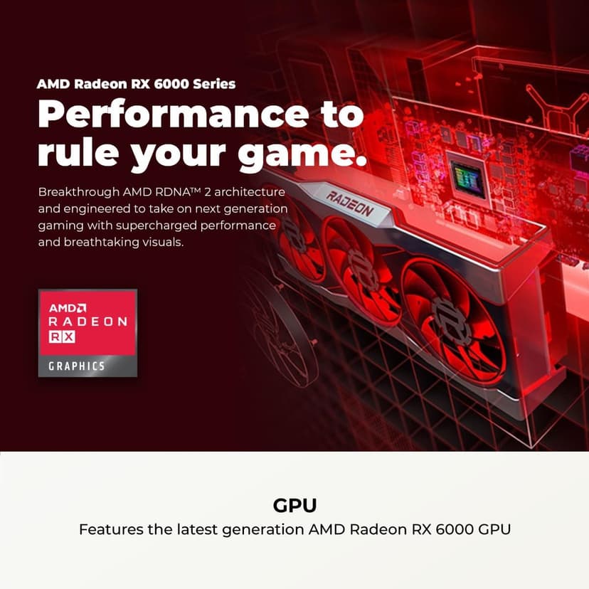 CyberPowerPC Gamer Master Gaming PC, AMD Ryzen 5 5500 3.6GHz, Radeon RX 6400 4GB, 16GB DDR4, 500GB PCIe Gen4 SSD, WiFi Ready & Windows 11 Home (GMA3100A)