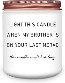 HOMSOLVER Sister in Law Gifts from Sister, Birthday Anniversary Christmas Engagement Bridal Shower Wedding Gifts for Sister in Law, Funny Lavender Candle Gift for Future Sister-in-Law Idea
