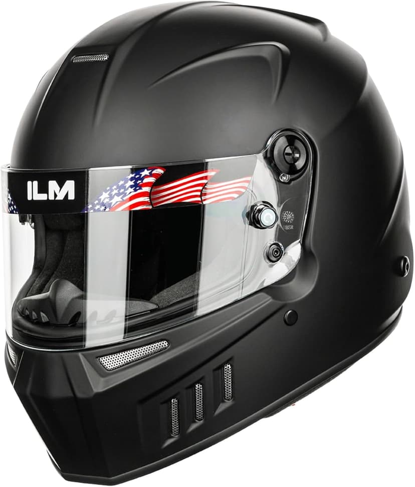 ILM Snell SA2025 Full Face Auto Racing Helmets Lightweight Fiberglass for Adult Men and Women Model 890