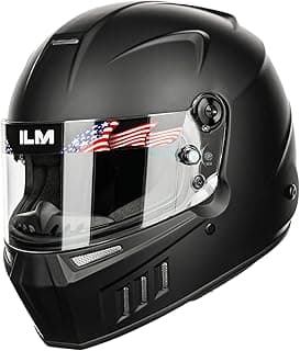 ILM Snell SA2025 Full Face Auto Racing Helmets Lightweight Fiberglass for Adult Men and Women Model 890