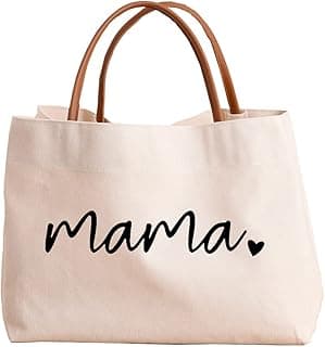 Mom Mama Bag Mother Gifts Momlife Tote for Hospital, Shopping, Beach, Travel