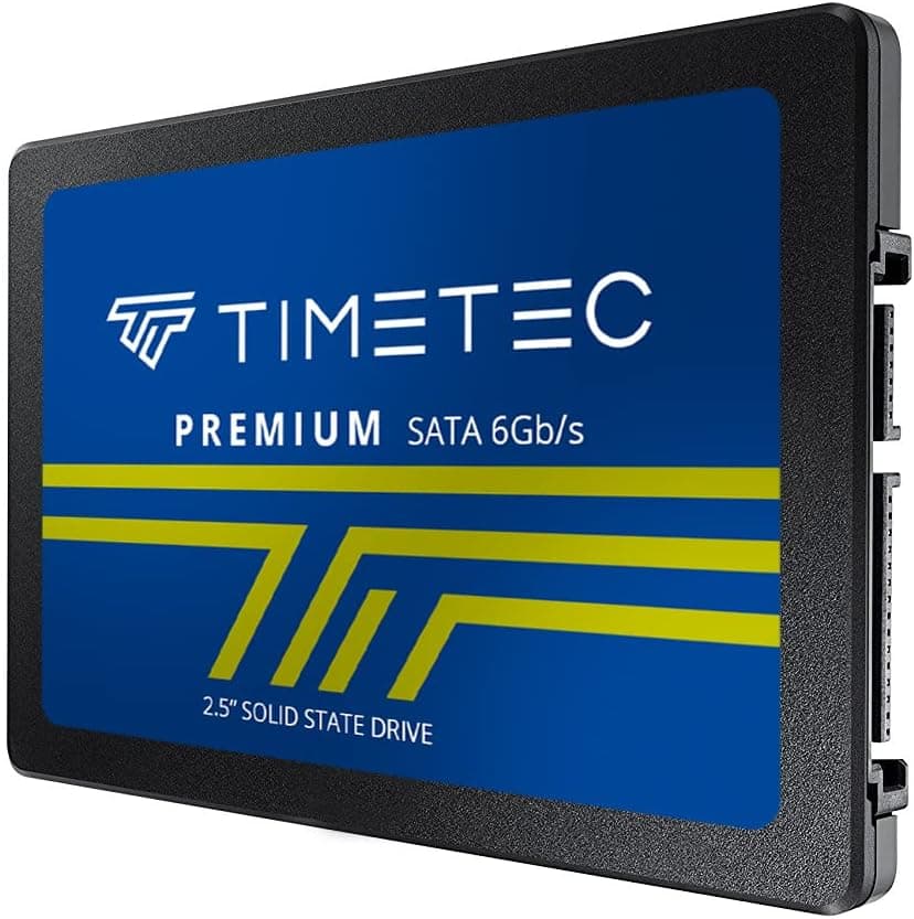 Timetec 1TB SSD 3D NAND SATA III 6Gb/s 2.5 Inch 7mm (0.28") Read Speed Up to 550 MB/s SLC Cache Performance Boost Internal Solid State Drive for PC Computer Desktop and Laptop (1TB)