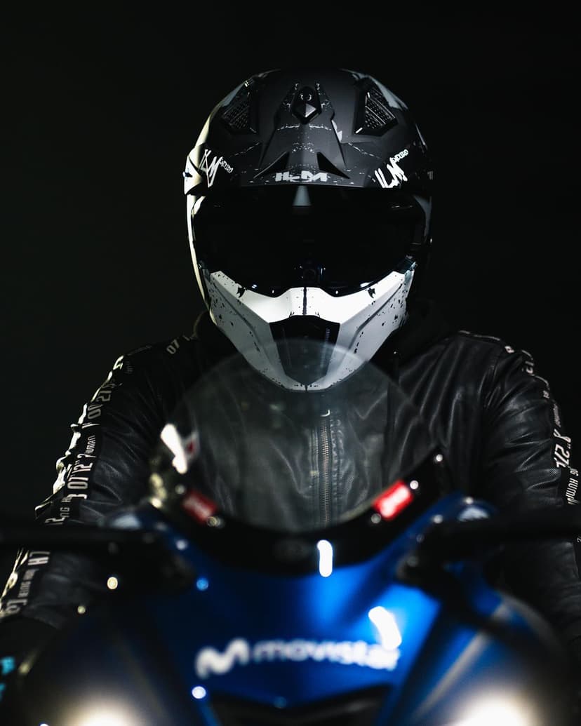 ILM Open Face Motorcycle 3/4 Half Helmet for Men and Women, Vintage Retro Helmet with Visor for Moped ATV Cruiser Scooter DOT Model Z302(Matte Skull,XX-Large)