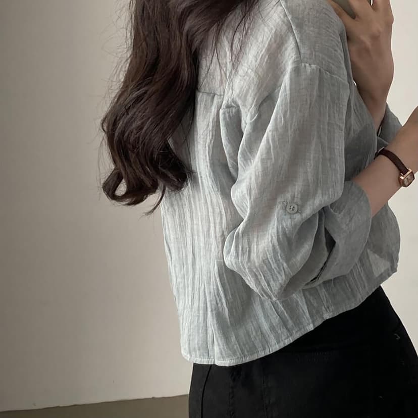 LREUIP Chic Korean Style Academy Style, Casual Perspective Sexy, Versatile Long Sleeved Shirt, Loose top, Elegant Goddess