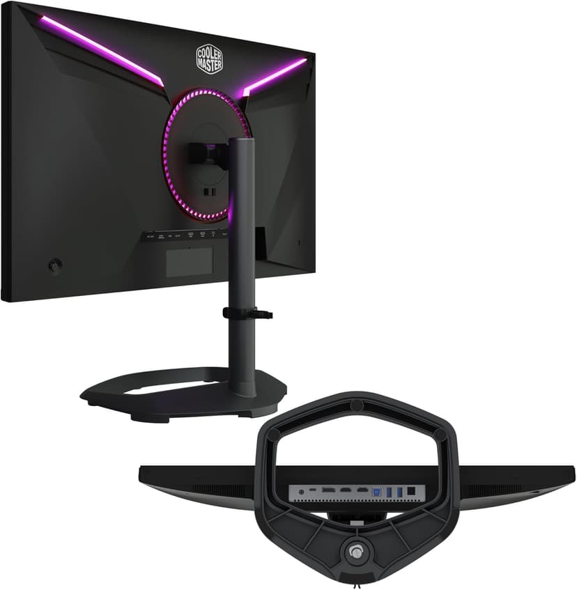 Cooler Master Tempest GP27Q 27” 2K IPS 165Hz QD Tech QHD 2560 x 1440 PC Monitor,HDR1000, 1ms (MPRT)/ 2ms (GTG), FreeSync/G-Sync, MiniLED, DP1.4 * 1 + HDMI2.0 * 2 + TypeC*1 (CMI-GP27-FQS-US)