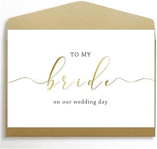 Spercy To My Bride on Our Wedding Day Card, Wedding Card for Bride, to My Wife on Our Wedding Day Card