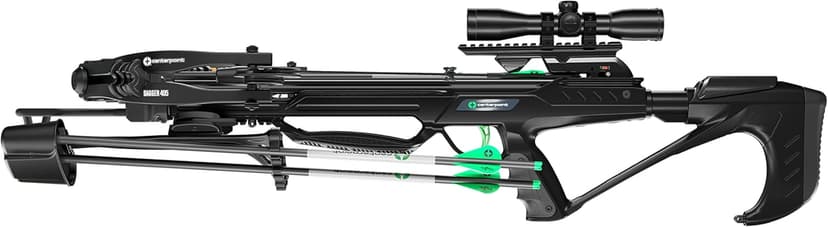 Dagger 405 FPS 220 LBS Compound Crossbow - 15 Inch Cocked with Whisper Silencing System