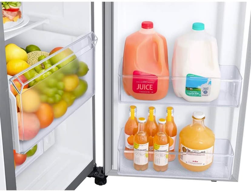 Samsung 27.4 cu. ft. Large Capacity Side-By-Side Refrigerator, Stainless Steel, RS27T5200SR/AA