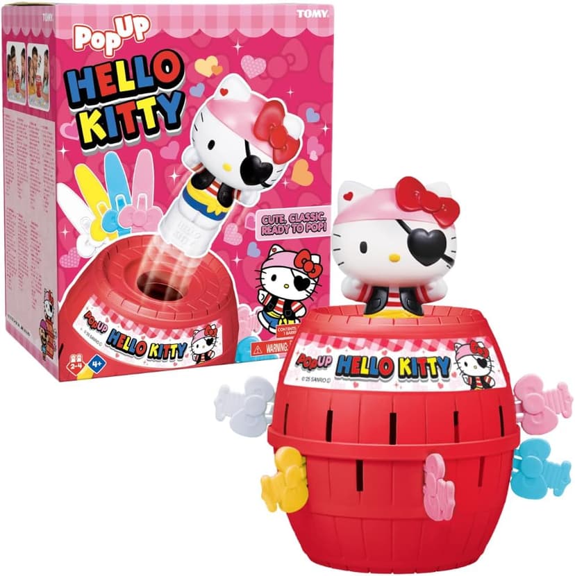 Officially Licensed Sanrio Hello Kitty Game, Easy to Play Preschool Games, Family Game Night, Hello Kitty Toys, Ages 4 Years+ TOMY Pop Up Hello Kitty Game - Family Action Game - 2-4 Players B0G13D3Z99