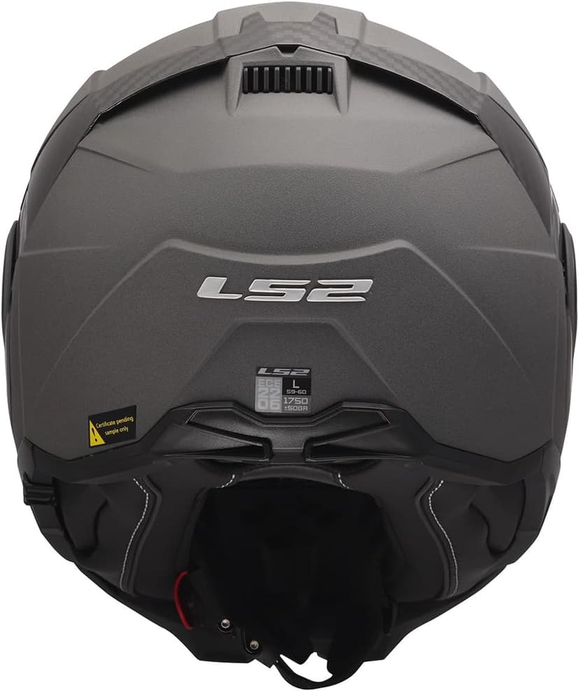 LS2 Helmets Advant II Modular Motorcycle Helmet W/SunShield (Matte Concrete Gray - Large)