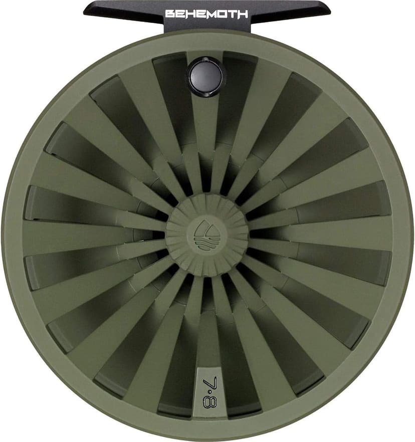 Redington Behemoth Fly Reel – Heavy-Duty Carbon Drag, Large Arbor, Die-Cast Frame & Deep V-Spool – Freshwater & Saltwater Fly Fishing Reel for Trout, Bass, Salmon & Big Game – 5/6 to 11/12 Weights