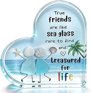 Friends Gifts Quote Heart Keepsake, Friendship Gift for Your Bestie, Soul Sister & Female Companion | Uplifting Emotional Support Present for Women, Birthday Gift Idea & Treasured Appreciation Token B0GJD78ZF9
