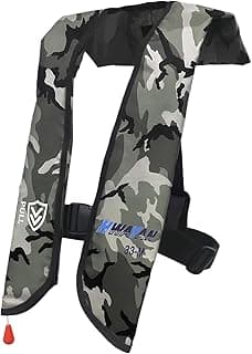 HWAYAN Manual Inflatable Life Jacket| Inflatable PFD Vest Adult| Life Vest for Adults| Outdoor Water Sports| Supports up to 330 lbs|33g of Carbon Dioxide Cylinder