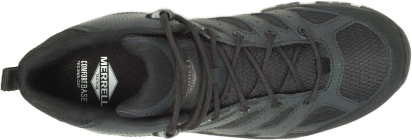 Merrell mens Moab 3 Tactical Mid Waterproof Boots, Coated Leather & Mesh Upper Combat Hiking Work Shoes