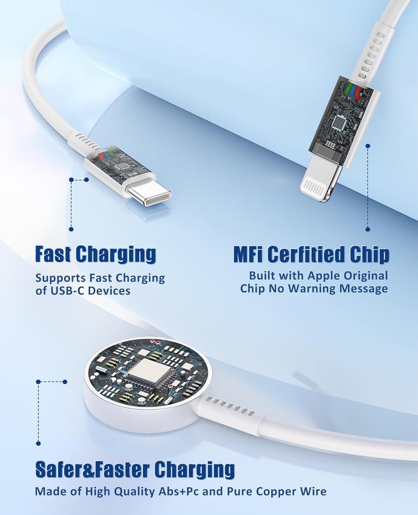 for Apple Watch Charger Fast Charging,3 in 1 Multi Chargers Cable with 20W USB C Charger, iWatch Charger Cord 6FT for iWatch Series Ultra 3/2/SE 3/11/10/9/8/7/6/5/4/iPhone17 15 16 Pro Max/14/13/12/11