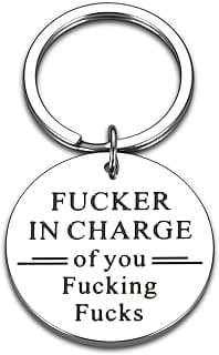 STUNFASSOO Boss Day Gifts for Women Men, Funny Boss Gifts Keychain, Office Gag Gifts for Bosses