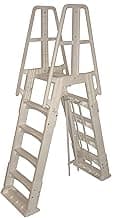 Blue Wave Premium A-Frame Above Ground Pool Ladder - Taupe