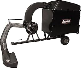 Agri-Fab 45-0631 Large Capacity 32 CU FT Hard Top Mow- N-Vac, Tow Behind Lawn Vacuum, Leaf Vacuum, Gas Powered, Easy Foot Pedal Dumping