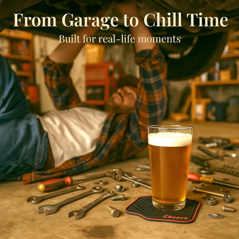 Car Gifts for Guys, Mechanics & Auto Enthusiasts, Great for Dad, Boyfriend, Brother or Son, for Christmas, Stocking Stuffer Triple Gifffted Car Gifts for Men, Car Coasters, Gifts for Guys, Set of 4 B01JZFUD5C