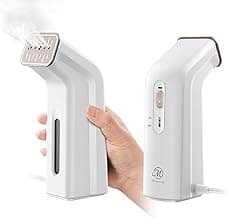 Travel Steamer For Clothes,100V-240V Dual Voltage Steamer & Iron 2 In 1,Integrated 170ml Tank 25s Fast Heat-Up,1.2lbs Portable Fabric Iron,Handheld Steaming Wrinkles Remover For Garments(In 4 colors)