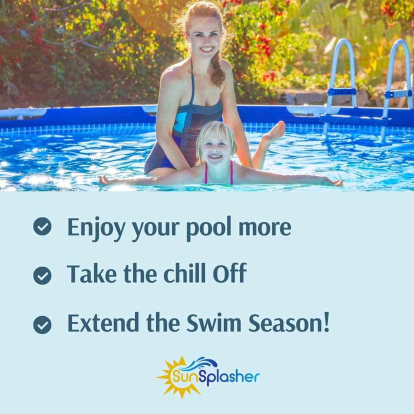 SunSplasher SP-212 (2) 2ft x 12ft Solar Heater Panels (48 sq. ft.) for Above Ground and Inground Pools