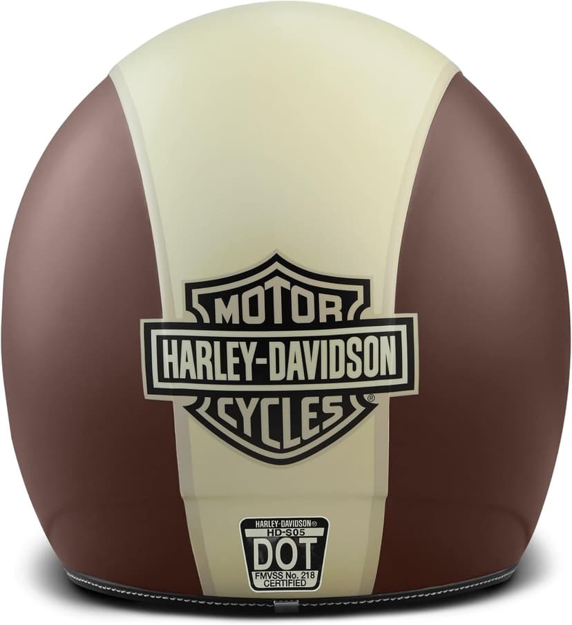Harley-Davidson Mason's Yard Sun Shield S05 3/4 Helmet with Drop Down Sun Visor - 98177-18VX