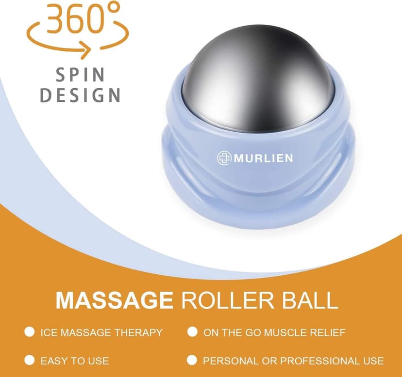 Ice Therapy Massage Roller Ball, Manual Massager for Trigger Point, Deep Tissue Massage, Alleviating Muscle Tension and Pain Relief, Suitable for Neck, Back, Shoulders, Arms, Legs, Thighs etc.