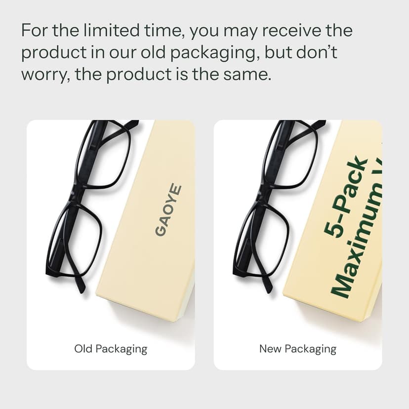Gaoye 2.0 Professional Reading Glasses for Women for All Day - Computer Readers with Blue Light Protection - Value Pack