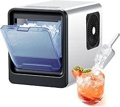 VEVOR Countertop Ice Maker, 33 lbs per Day, Self-Cleaning Portable Machine with Scoop, Drawer-Style Ice Access, Nugget Ice-Making Machine with Chewable ICES for Home, Kitchen, Office, Bar & Party